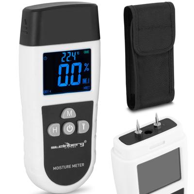 Moisture Meter with Thermometer, Electronic, for Wood, Concrete Slabs, LED 5 70