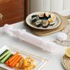2pcs/set Plastic DIY Striped Sushi Mold Convenient Sushi Rice Ball Making Tool Set Suitable for Breakfast, Lunch and Dinner Making Convenient