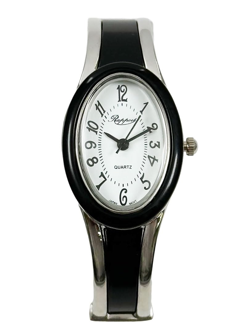 

[Takeuchi Shoji] Наручные часы Rapole Oval Bangle Watch Silver Slim 188232 женские черные