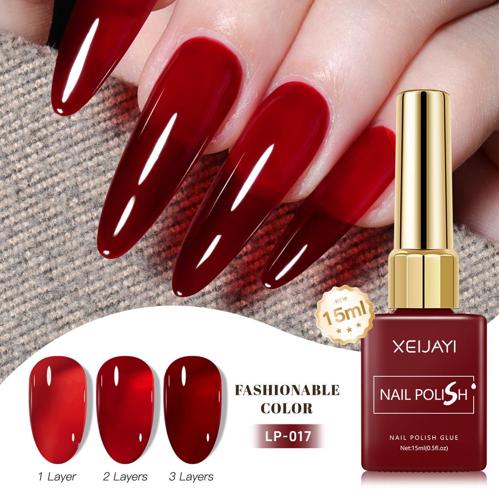 15ml Salon Professional UV Gel Nail Polish Hypoallergenic Soak Off Salon Home Use Lamp Needed