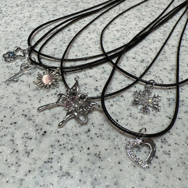 Statement Necklace Adjustable Rope Necklace Fashion Neck Jewelry for Party Daily