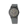 [Q&Q] Watch Analog Solar Waterproof Urethane Strap E08A-501VK Men's Black Dark Gray Gold