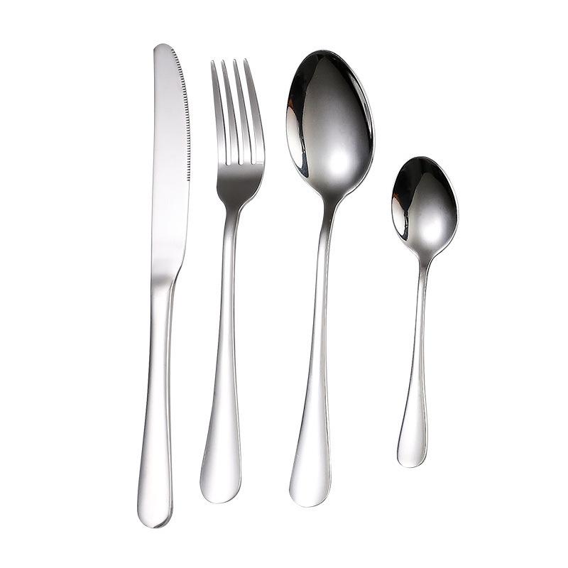 Nerezová 24dílná sada příborů: Dárková krabička s nožem, vidličkou a lžící