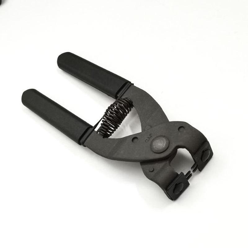 

New Black 2/4 Teeth Silent Diamond Cutting Pliers Leather Punching Tool