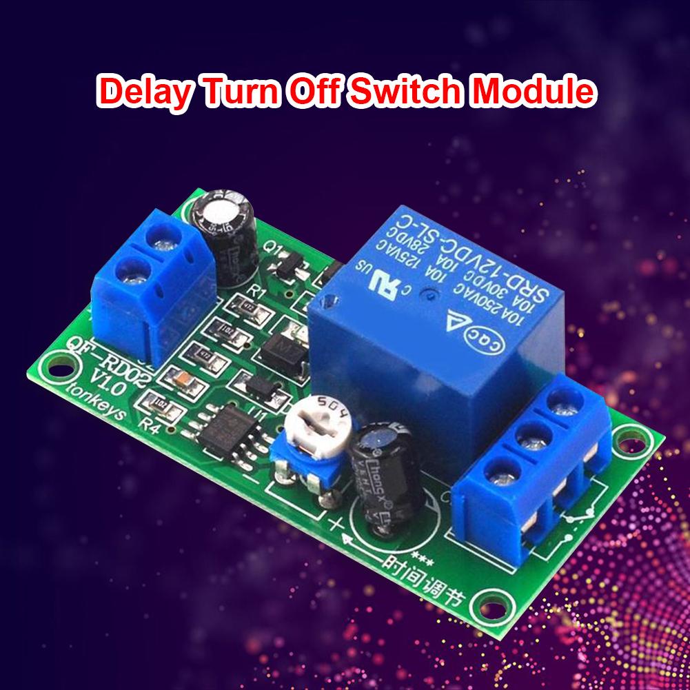5-1PCS Time Delay Relay Module 12V DC Delay Relay Module NE555 0-60 Seconds Adjustable Timer Relay Board Electrical Equipment