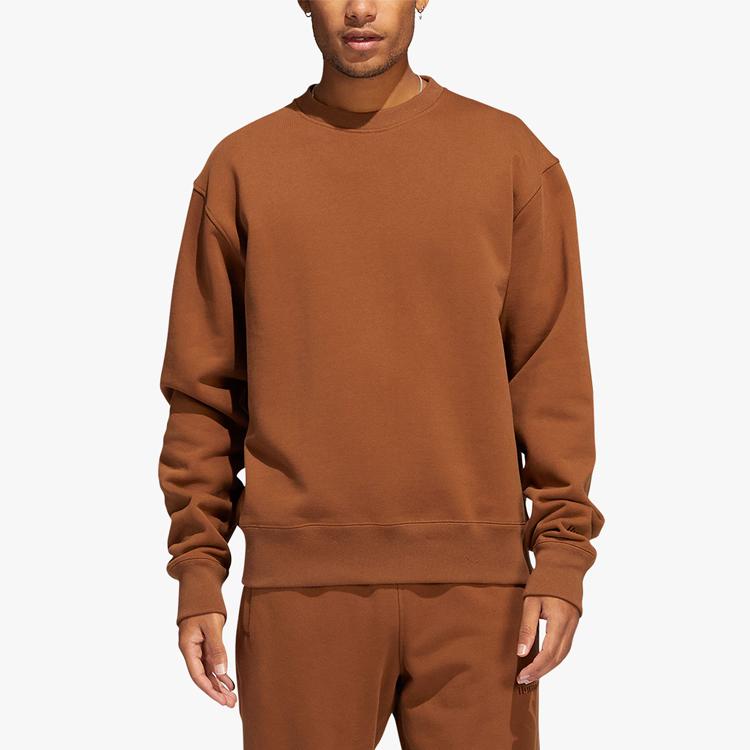 adidas x Pharrell Williams Basics Crew Brown Men Tops HF9942