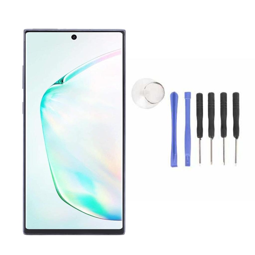 6.8in Phone Screen with Frame and Repair Tools Touch Screen Display Digitizer Assembly for Galaxy Note 10 Plus SM N97