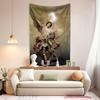 Christ Myth Angel Tapestry Lucifer Michael Printed Bedroom Background Cloth Wall Hanging Home Decorations Sofa Blanket