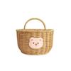 Onion Ginger Garlic Storage Basket Fruit Vegetable Imitation Rattan Wall Hanging Basket Rabbit/Bear with Handle
