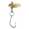 1/10 stk Mikro Roterende Glitter Amerikansk Roterende Loop Krog Metal Jigs Fiskebait Mini Glitter Guld Sølv Roterende Svingbait
