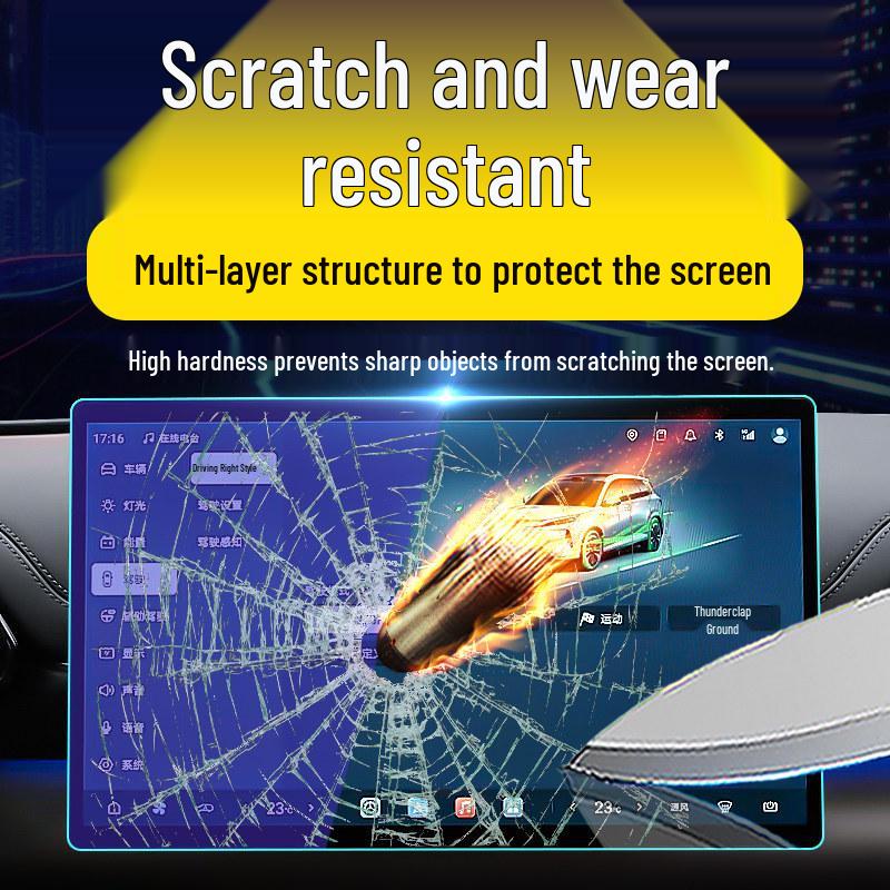 BYD Yuan PLUS Console Tempered Film: 26 Model Car Navigation Screen Protector