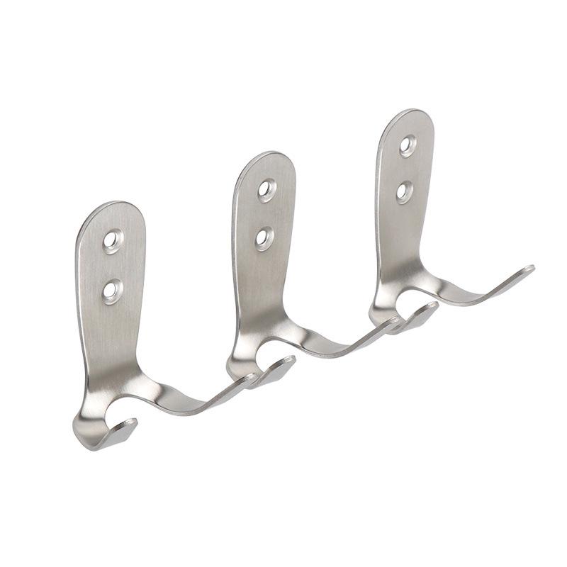 Black Stainless Steel Single Clothes Hook for Home, Hotel, or Bathroom Use