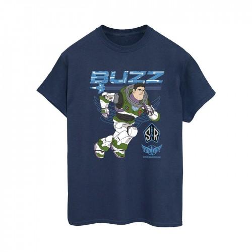 Disney Womens/Ladies Lightyear Buzz Run To Action Cotton Boyfriend T-Shirt