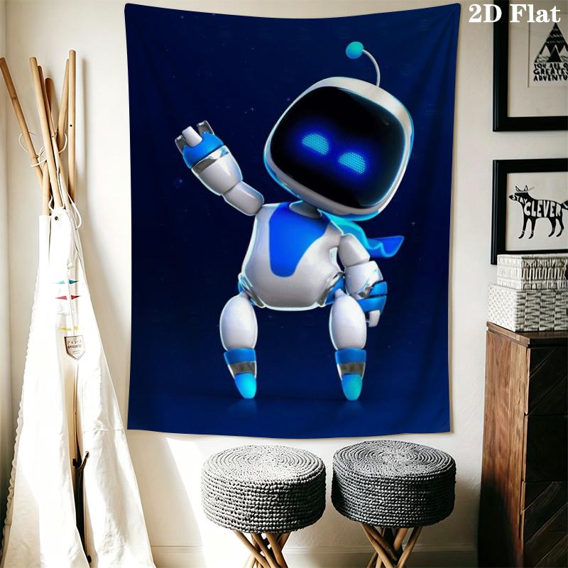 ASTRO BOT Wall Tapestry Aesthetic Wall Hanging Printed Fabric Blanket Decorative Tapestries for Bedroom Living Room Home Decor