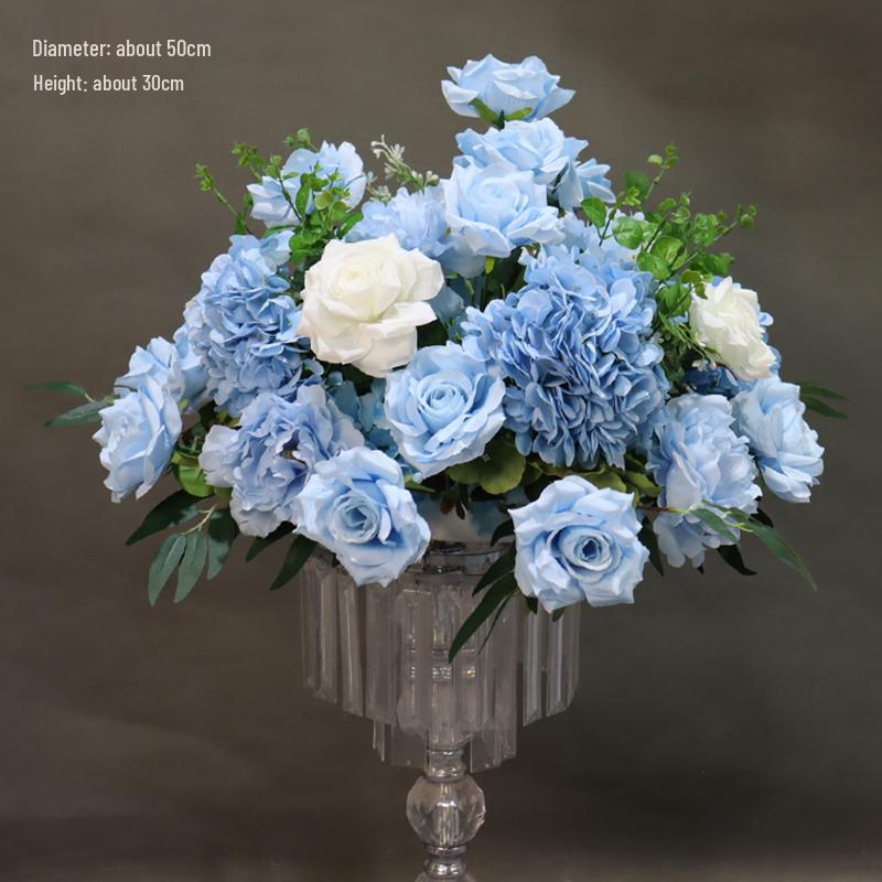 Car Delivery Ceremony Floral Arrangement: Flower Ball Scene Decor with Artificial Flowers for In-Store Display and Soft Decoration