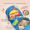 FULED Collapsible Two-Way Crinkle Cat Tunnel: Interactive Kitten Toy Tunnel