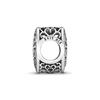 Pandora Hollow Heart-shaped Jewelry Accessories for Men and Women, Couple Style, Silver 791811