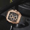 Men Sport Waterproof Quartz Watch Luxury Barrel-Shaped Steel Band Alloy Dial Casual Couple Luminous Wristwatch