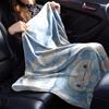 1pc Clouds Bunny Blanket Lightweight Flannel Throw for Sofa Bed Travel Camping Livingroom Office Couch Chair