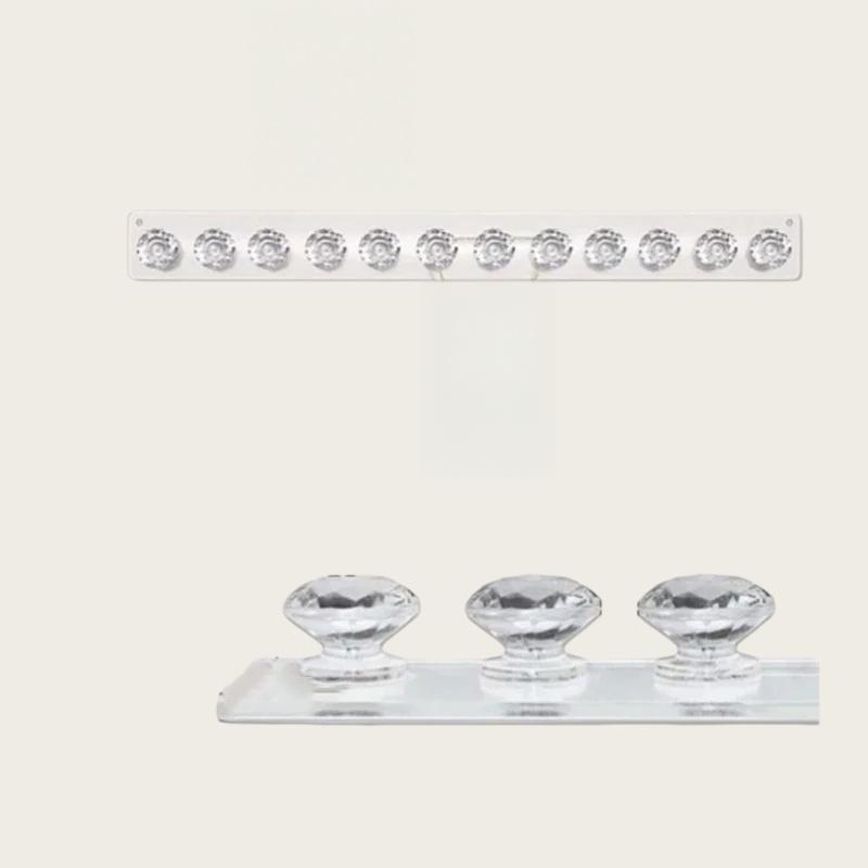 Wall Mounted Acrylic Necklace Hanger Jewelry Holder Organizer For Necklaces Bracelets Chains Storage Display