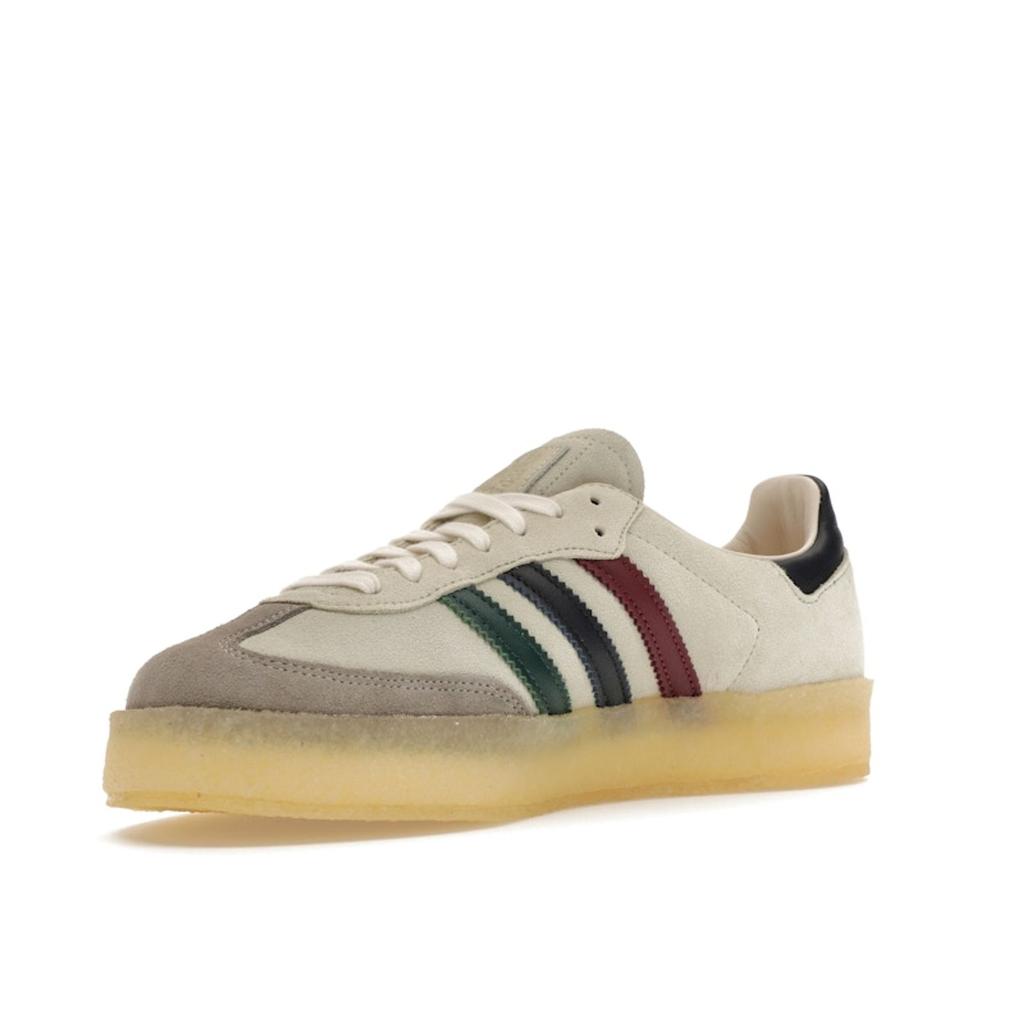 Ronnie Fieg X Clarks X Adidas 8th Street Samba Kithmas Collection - Multi-Color Stripes Men Sneakers Cream Chalk-White Collegiate-Green IE4032