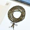 Argentina Green Sandalwood Beaded Bracelet: 8mm Buddhist Rosary for Men & Women
