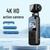 4K HD Pocket Action Camera with Image Stabilization for Outdoor Sports and Cycling