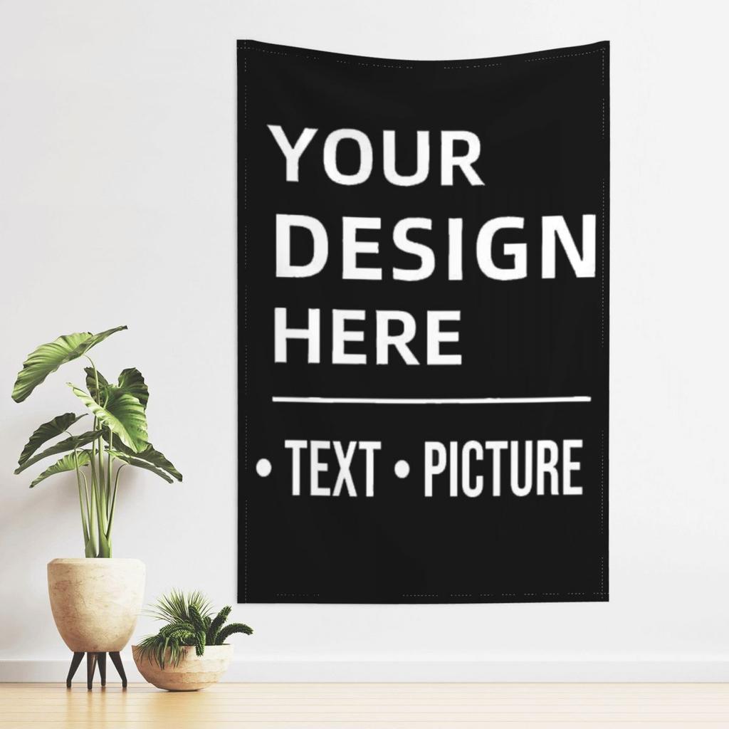 Personalized Tapestry Wall Art - Custom Photo Design, Perfect for Weddings, Family Celebrations & Birthdays, Horizontal Orientat
