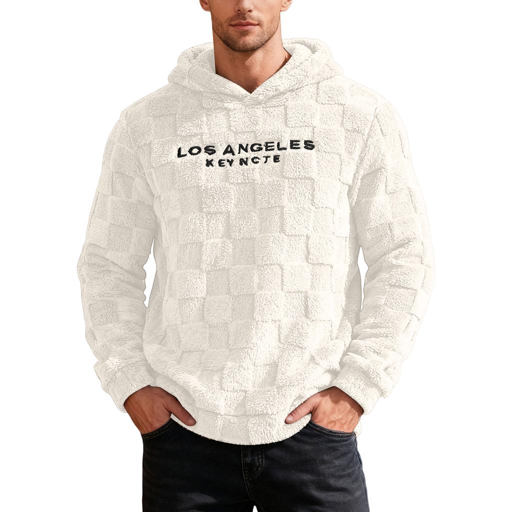 Pánská Volnočasová Sportovní Volná Mikina s Kapucí a Výšivkou