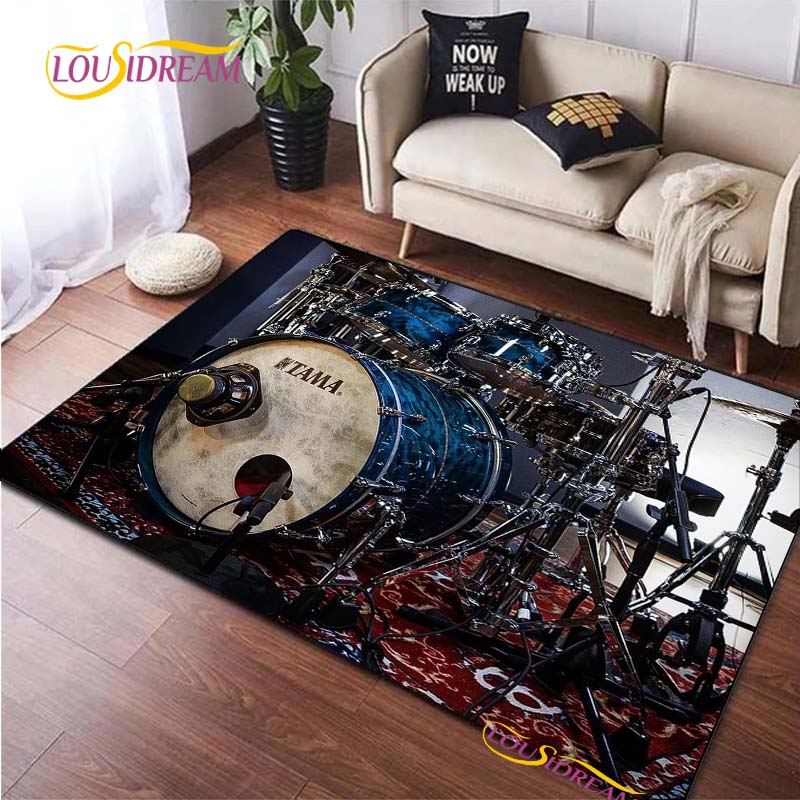 Drums Brand Carpet for Living Room Bedroom Rugs Kitchen Kids Door Unslip Floor Mats Birthday gift photography props Alfombra Rug