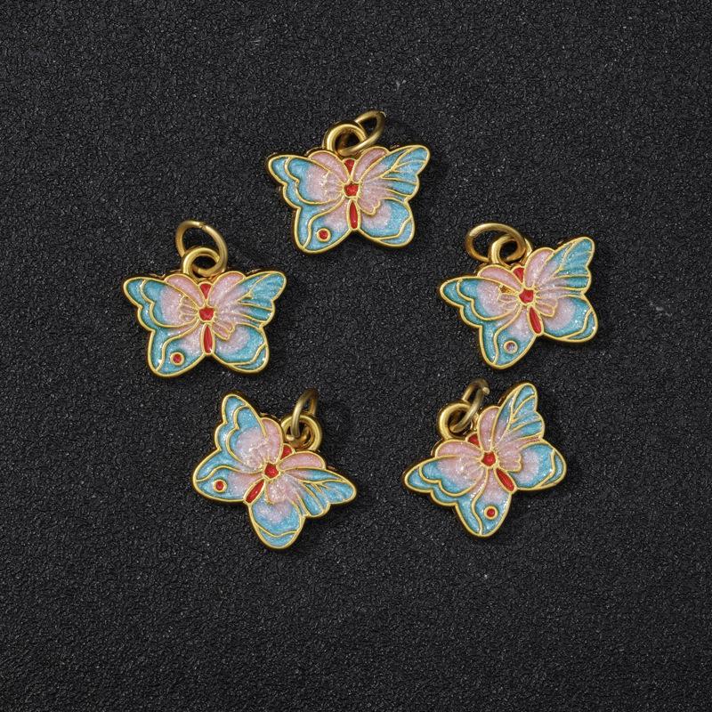 Pingente Koi Gotejamento de Ouro Antigo - Acessório Auspicioso DIY Exquisito