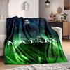 1 Stück Matrix Flanell-Kuscheldecke - HD-Druck, leicht, weich, warm, Ganzjahresdecke für Sofa, Bett, Reisen, Camping 040