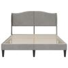 Bed Frame with Headboard Light Grey 120 x 190 cm Velvet