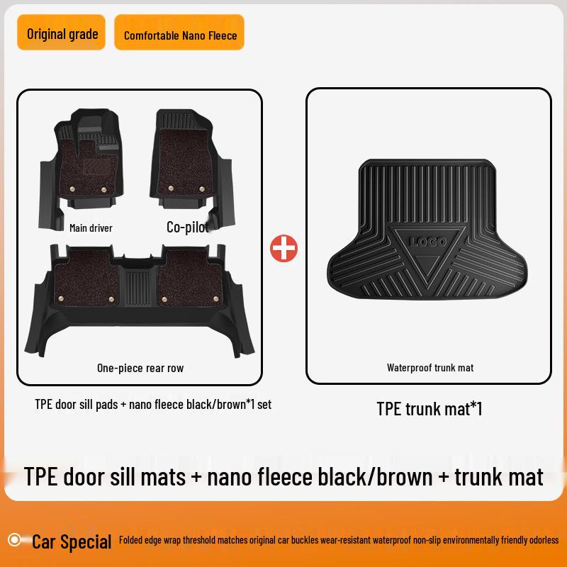 2025 Nissan X-Trail Honor Full Coverage TPE Floor Mats