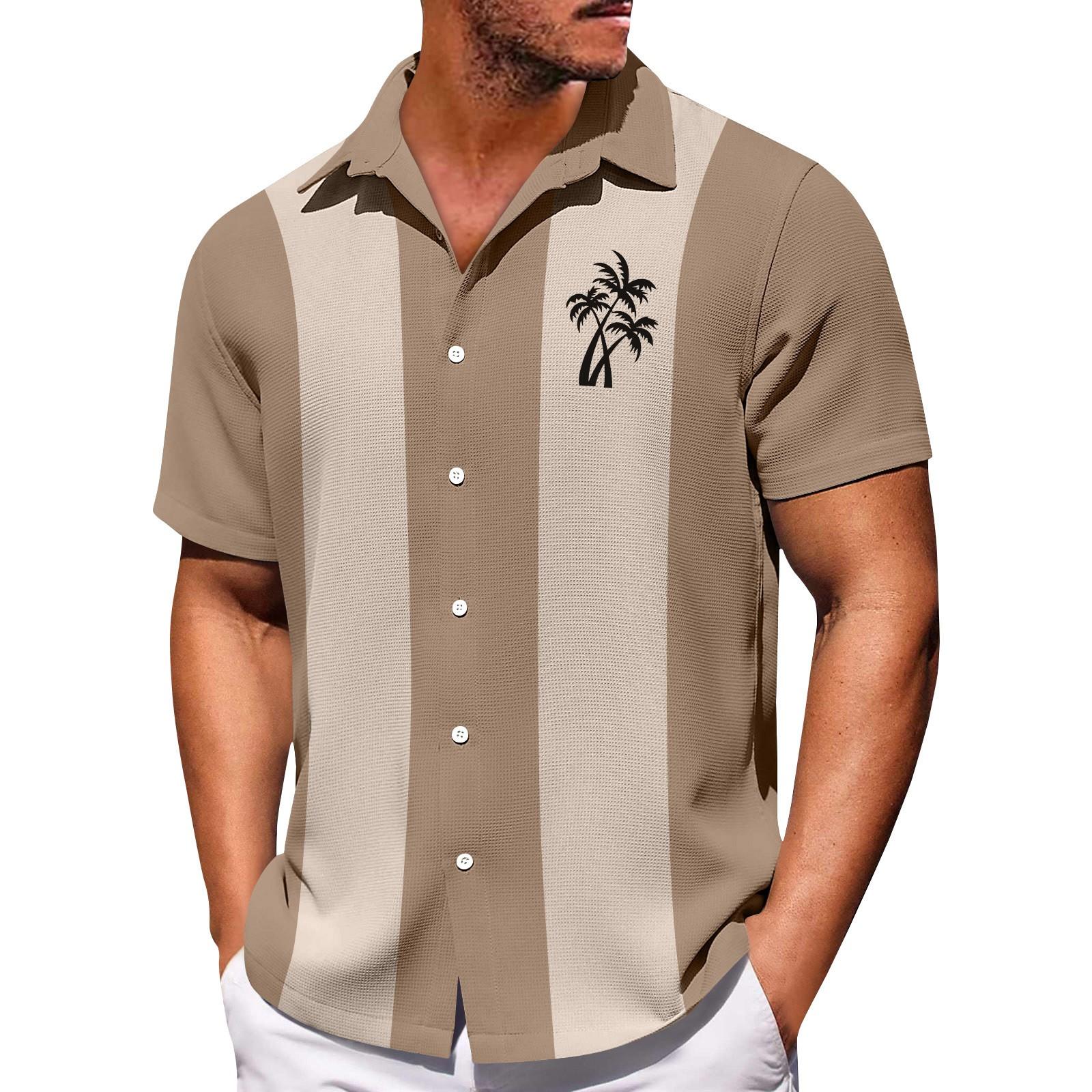 

Мужские гавайские рубашки с короткими рукавами и пуговицами с принтом. Мужские повседневные модные рубашки с короткими рукавами. XXXXXL хаки