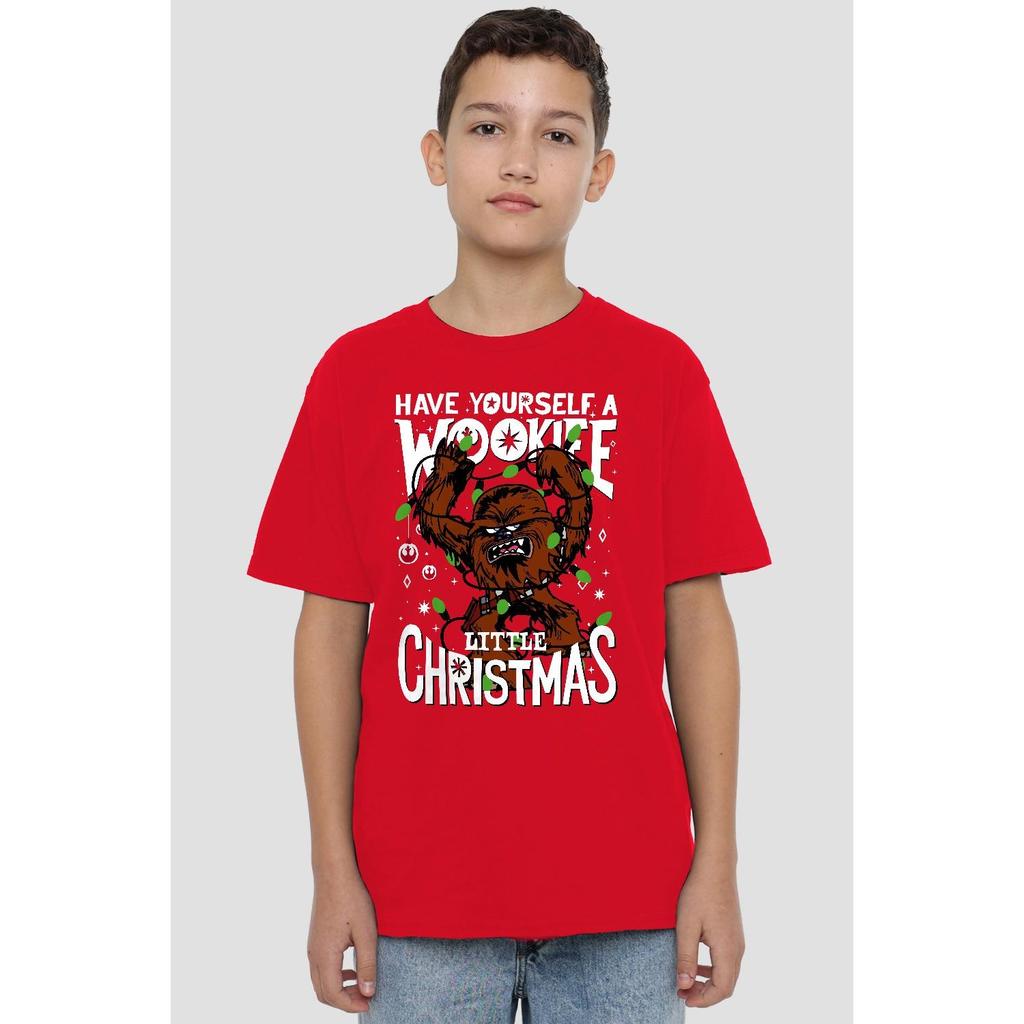 STAR WARS Childrens/Kids A Wookie Little Christmas T-Shirt