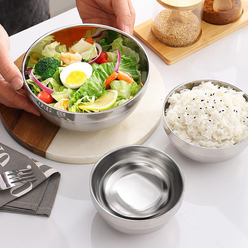 ZISIZ 304 Stainless Steel Double-Wall Insulated Bowls