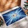 Manchester City Printed Flannel Area Rug Non Slip Soft Polyester Floor Carpet Indoor Decor Mat for Bedroom Living Room Sofa