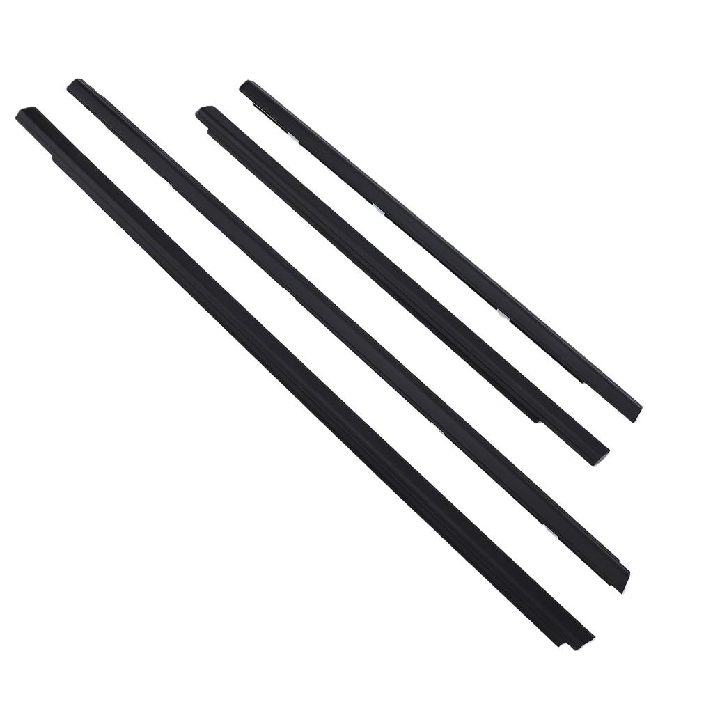 4pcs Car Window Weather Strip Replacement for Sentra 2001 2006 Windproof Rainproof Automotive Weather Rubber Seal Strip
