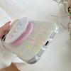Korean-Style Colorful Plaid Star Magnetic Stand Case for iPhone 17 Pro Max/16 Pro/15 Pro