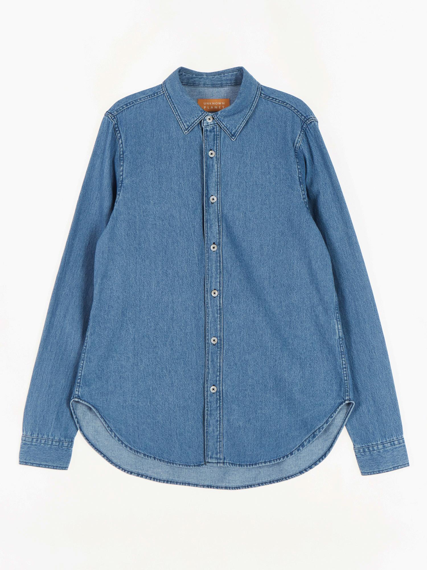 Unknown Planet 28 Slim Fit Denim Shirt Blue/S