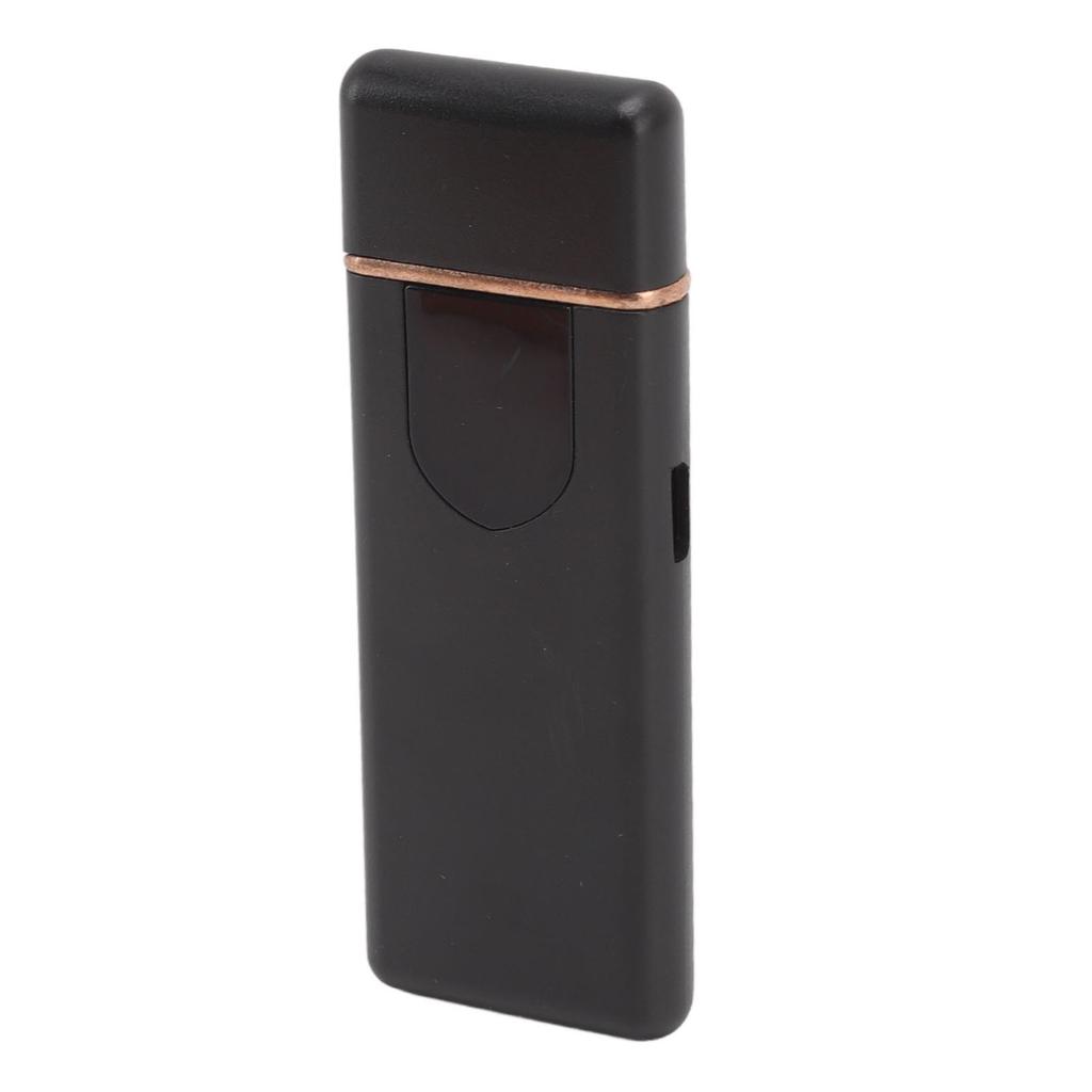 Electronic Cigarette Lighter Touch Sensing Double Side Ignition USB Electric Lighter Cigarette Accessories Black