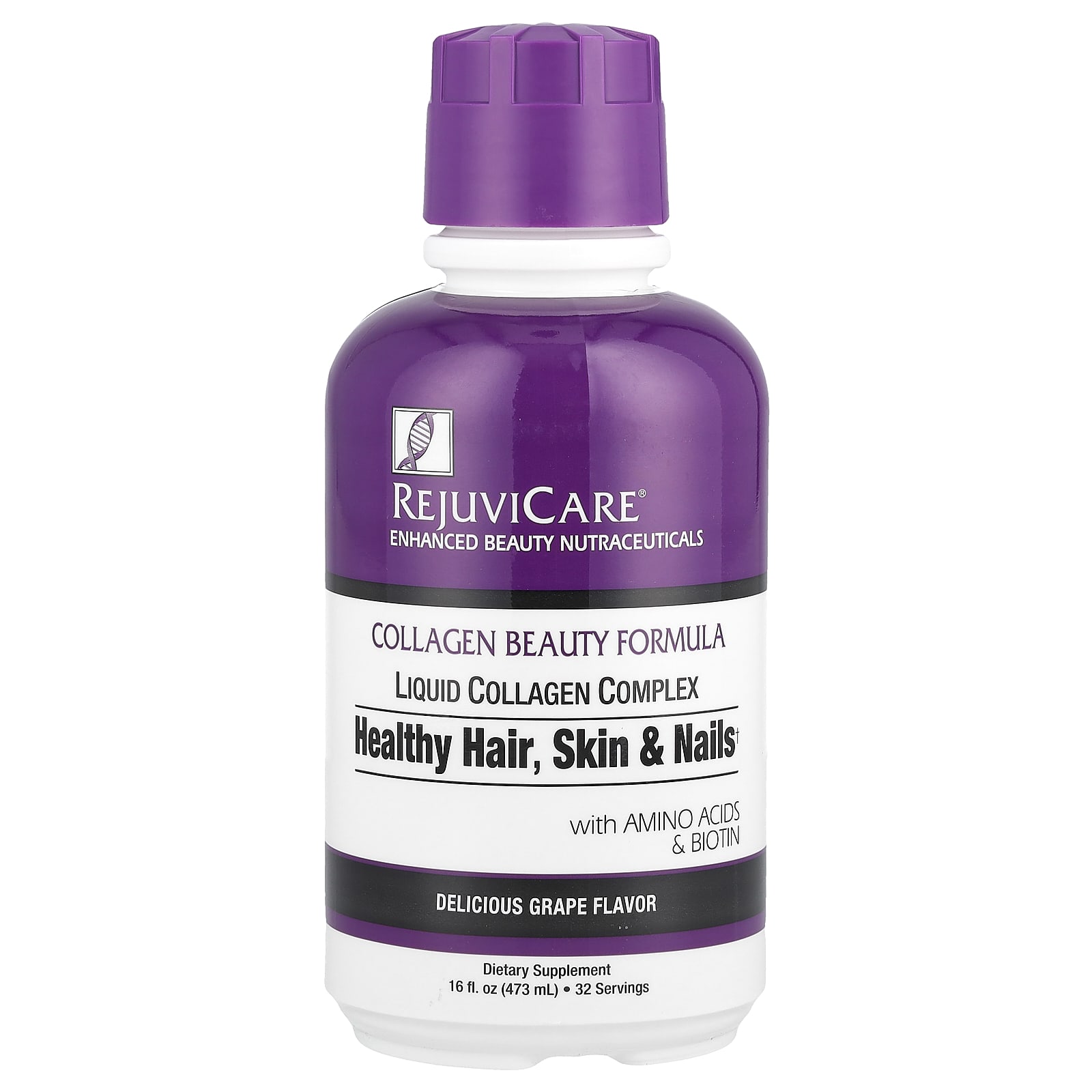 

Collagen Beauty Formula, Liquid Collagen Complex, Grape Flavor, 473 Ml (16 Fl Oz)