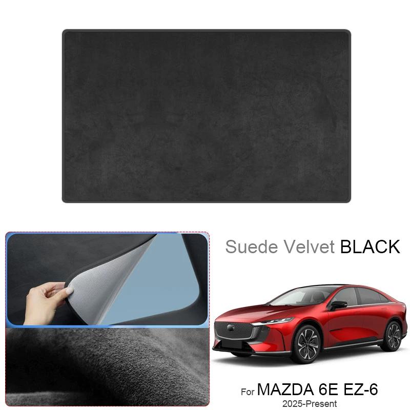 For MAZDA 6E EZ-6 2025-Present Car Suede Fabric Anti-uv Electrostatic Adsorption Sunroof Sunshade Auto Heat Insulation Skylight