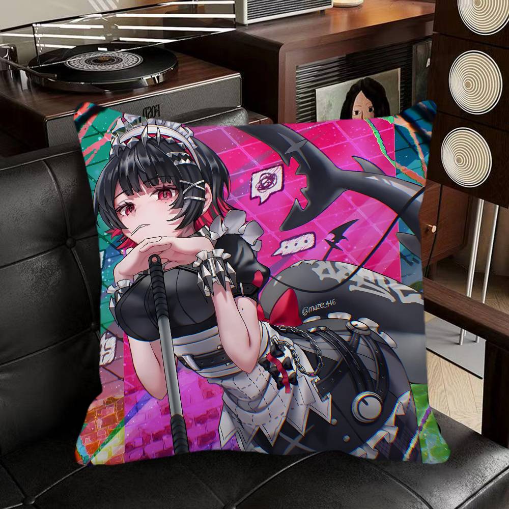 Ellen Joe Zenless Zone Zero Game Pillow Case Square Pillow Bedroom Sofa Leisure Comfort Cushion Car Home Decoration