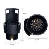 7 Pin To 13 Pin Plug Adapter Trailer Connector 12V Towbar Towing Waterproof Plugs Socket Adapter