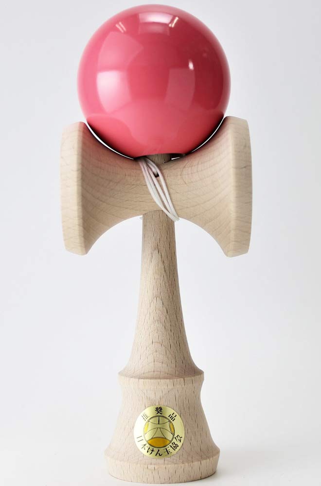 Japan Kendama Association Recommended Welfare Kendama "Taisei" Pink Handbook Set Made In Japan (TAISEI KENDAMA) Yamagata Workshop