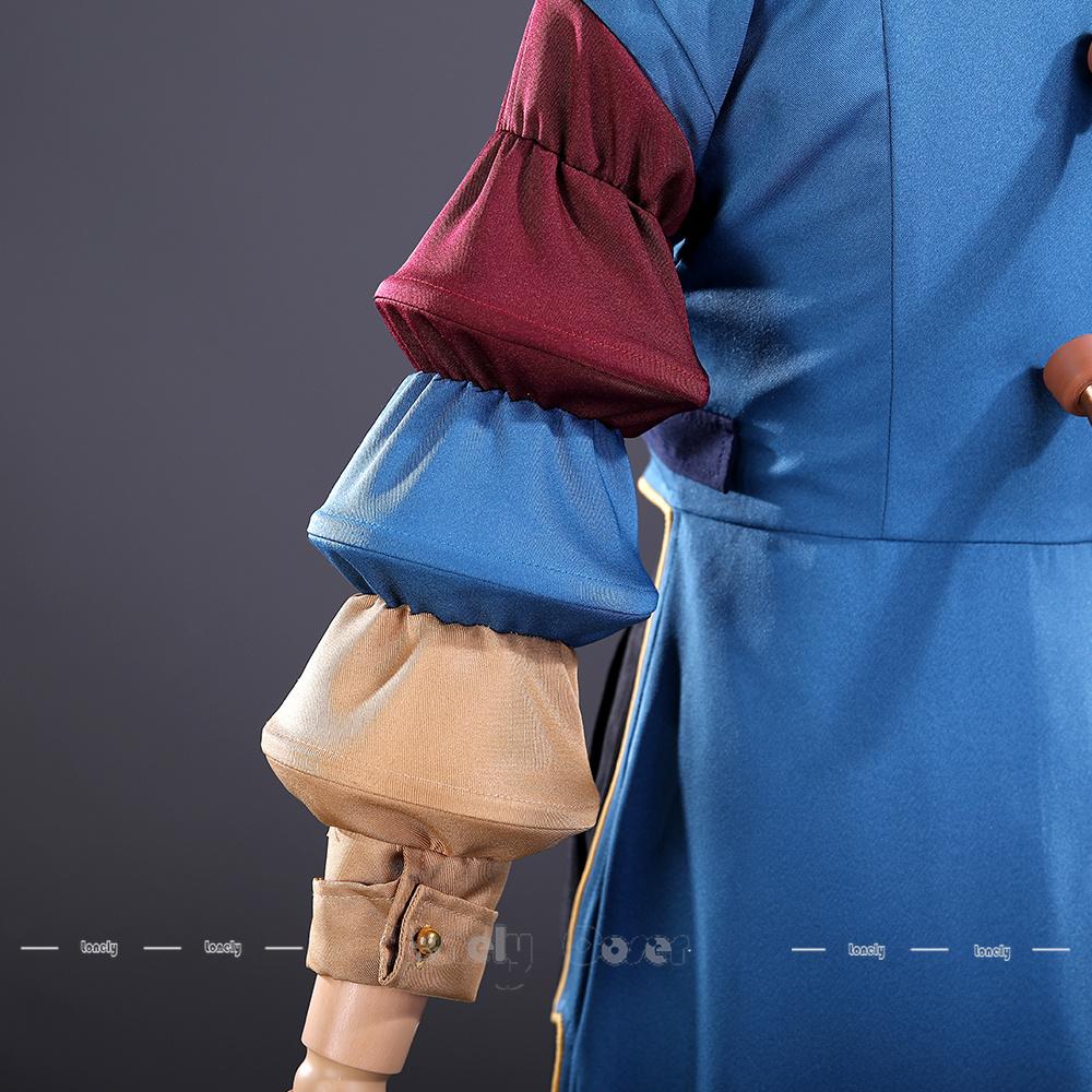 Poppy Cos Prototype Cosplay Costume Blue Coat Three-pronged Hat Red Bow Tie Hand Props Playtime Outfit for Halloween Costume Cos