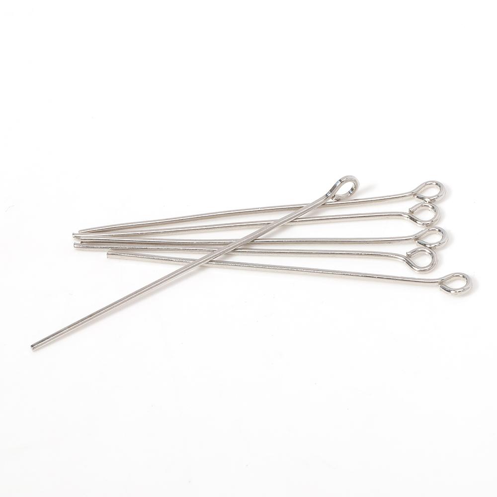 

200pcs/lot 18-20mm Metal Eye Pins Needles Eye Pins for DIY Necklace Bracelet Earrings Jewelry Making Components Wholesale 22mm