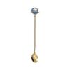 4Pcs Stainless Steel Dessert Spoon Fork Long Handle Coffee Stirring Spoons Cats Teaspoon for Dessert Milkshakes Salad